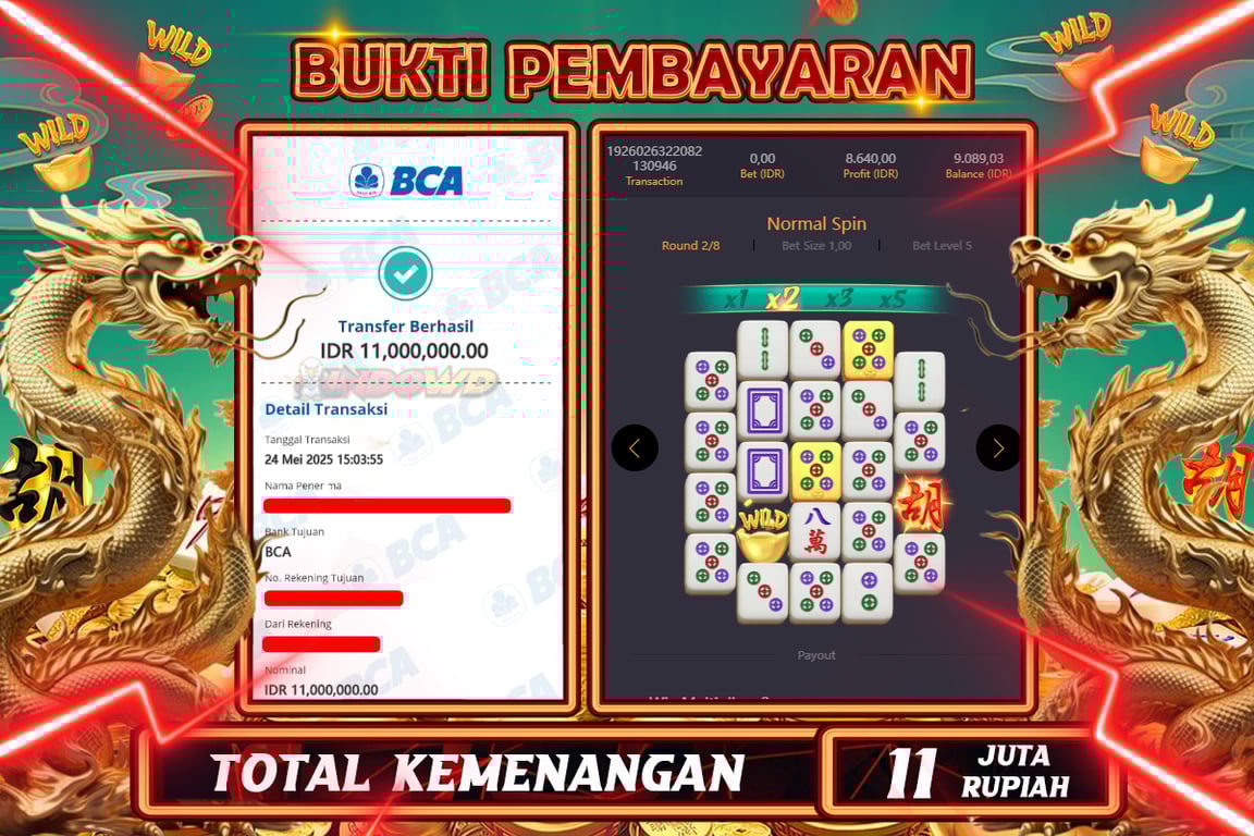 INDOWD JACKPOT SLOT MAHJONG WAYS 2 Rp11.000.000,- LUNAS