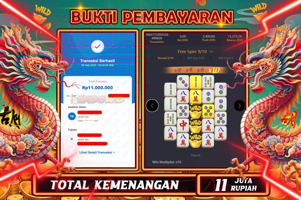 INDOWD JACKPOT SLOT MAHJONG WAYS 2 Rp11.000.000,- LUNAS
