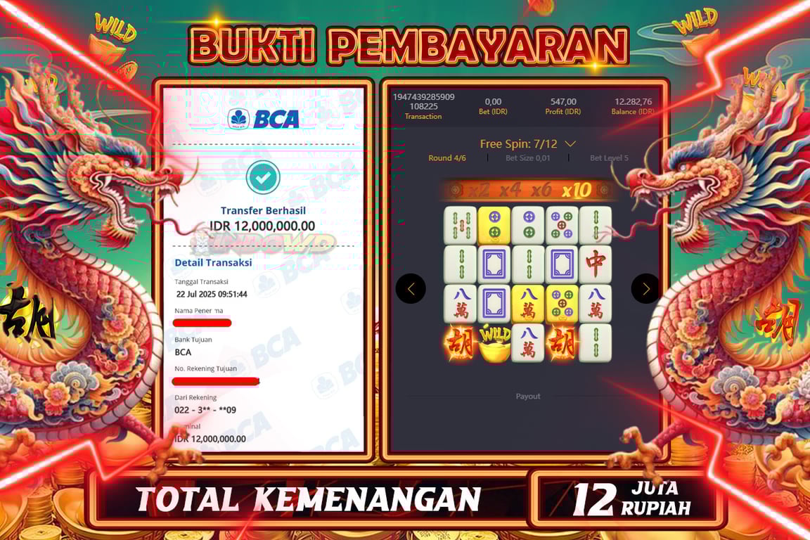 INDOWD JACKPOT SLOT MAHJONG WAYS 2 Rp12.000.000,- LUNAS