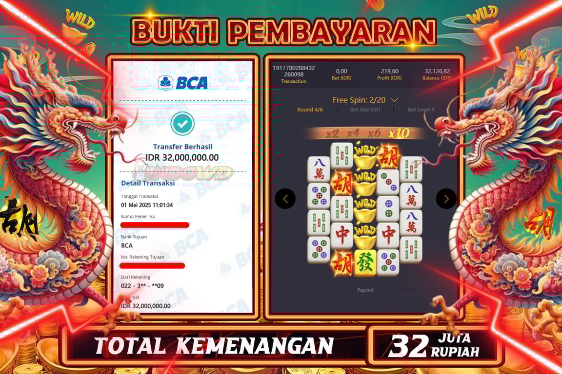 INDOWD JACKPOT SLOT MAHJONG WAYS 2 Rp32.000.000,- LUNAS