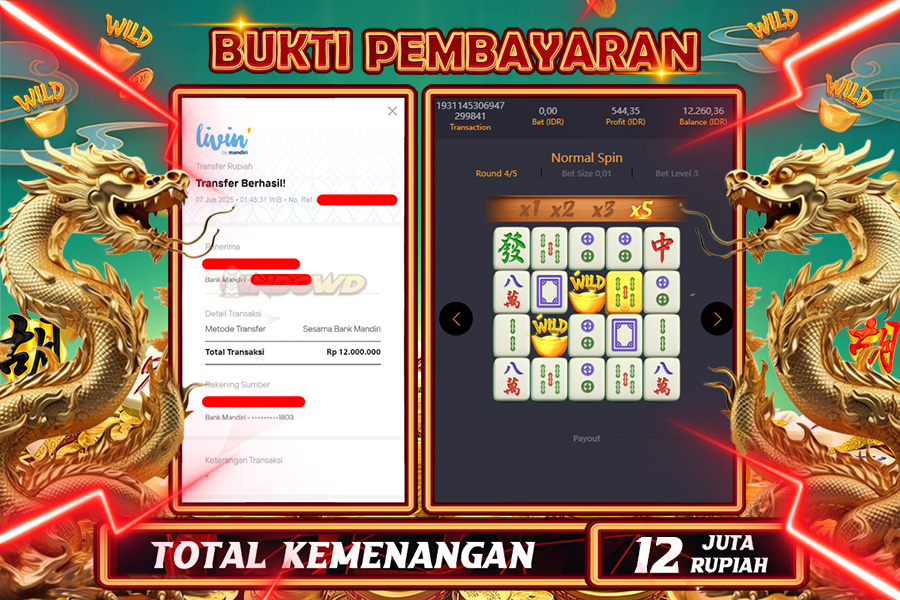 INDOWD JACKPOT SLOT MAHJONG WAYS 2 Rp12.000.000,- LUNAS