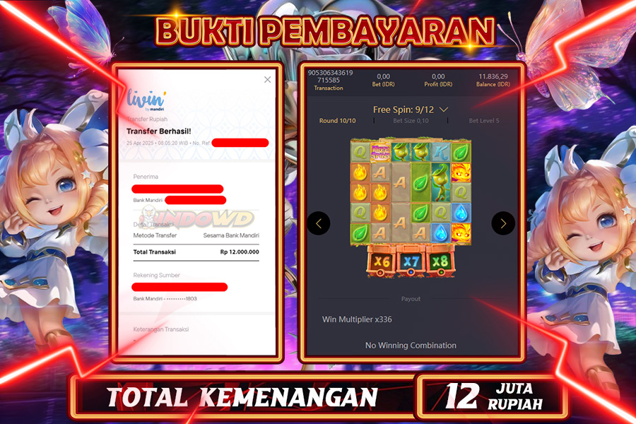 INDOWD JACKPOT SLOT MYSTICAL SPIRITS Rp12.000.000,- LUNAS