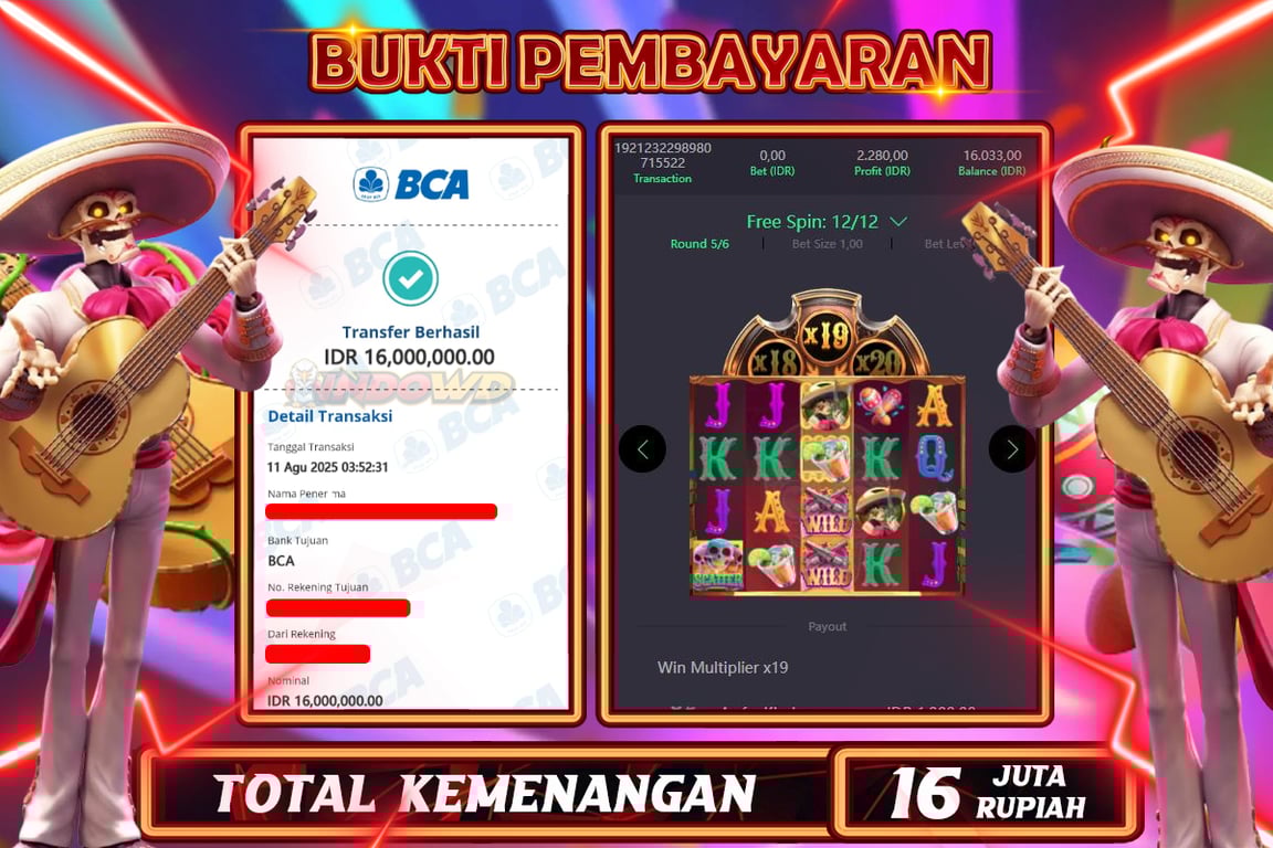 INDOWD JACKPOT SLOT WILD BANDITO Rp16.000.000,- LUNAS