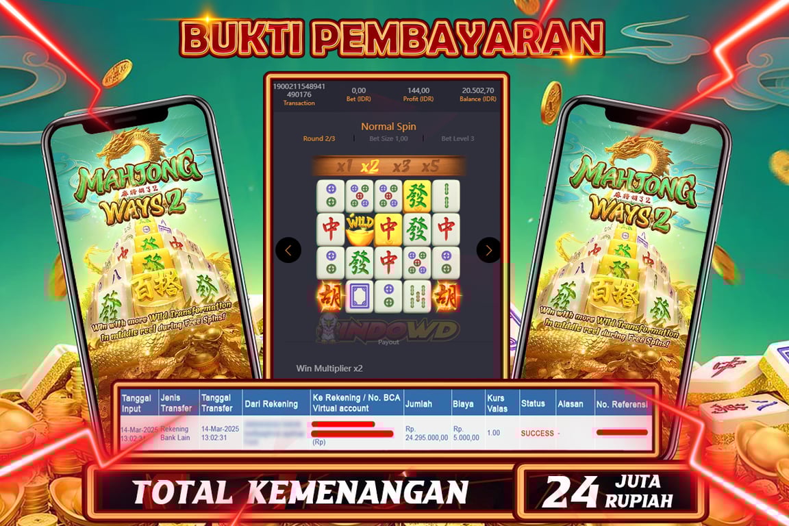 INDOWD JACKPOT SLOT MAHJONG WAYS 2 Rp24.300.000,- LUNAS