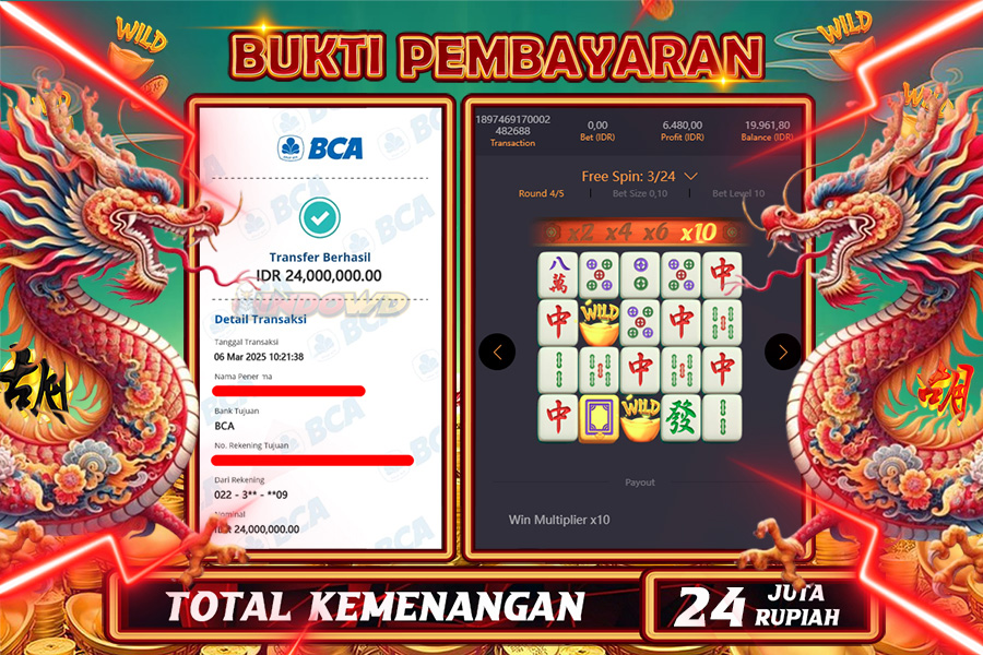 INDOWD JACKPOT SLOT MAHJONG WAYS 2 Rp.24.000.000,- LUNAS