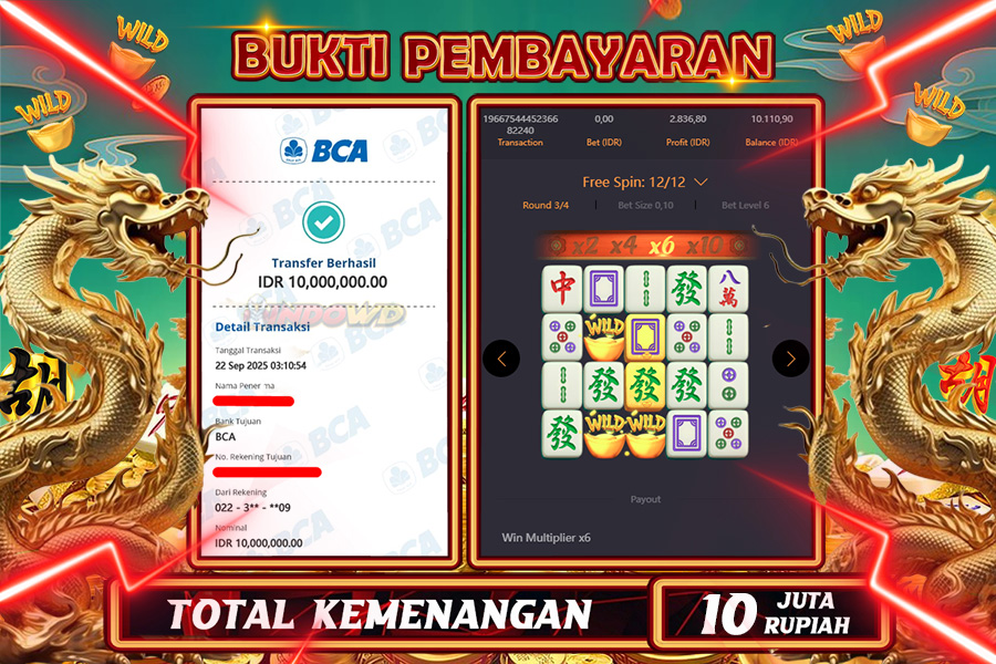 INDOWD JACKPOT SLOT MAHJONG WAYS 2 Rp10.000.000,- LUNAS