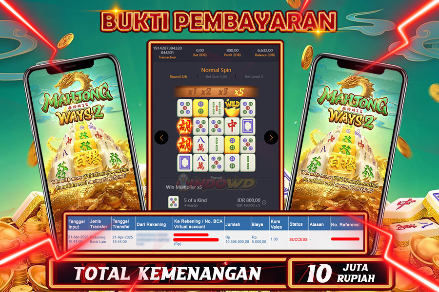 INDOWD JACKPOT SLOT MAHJONG WAYS 2 Rp10.600.000,- LUNAS