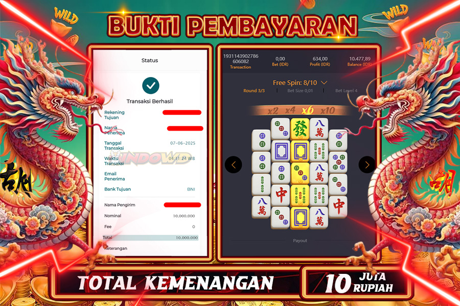 INDOWD JACKPOT SLOT MAHJONG WAYS 2 Rp10.000.000,- LUNAS