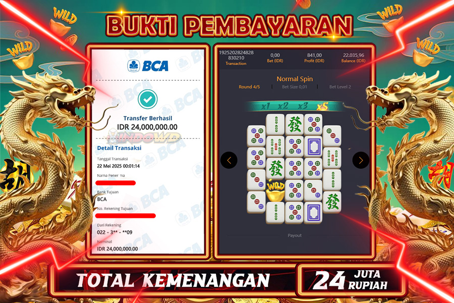 INDOWD JACKPOT SLOT MAHJONG WAYS 2 Rp24.000.000,- LUNAS