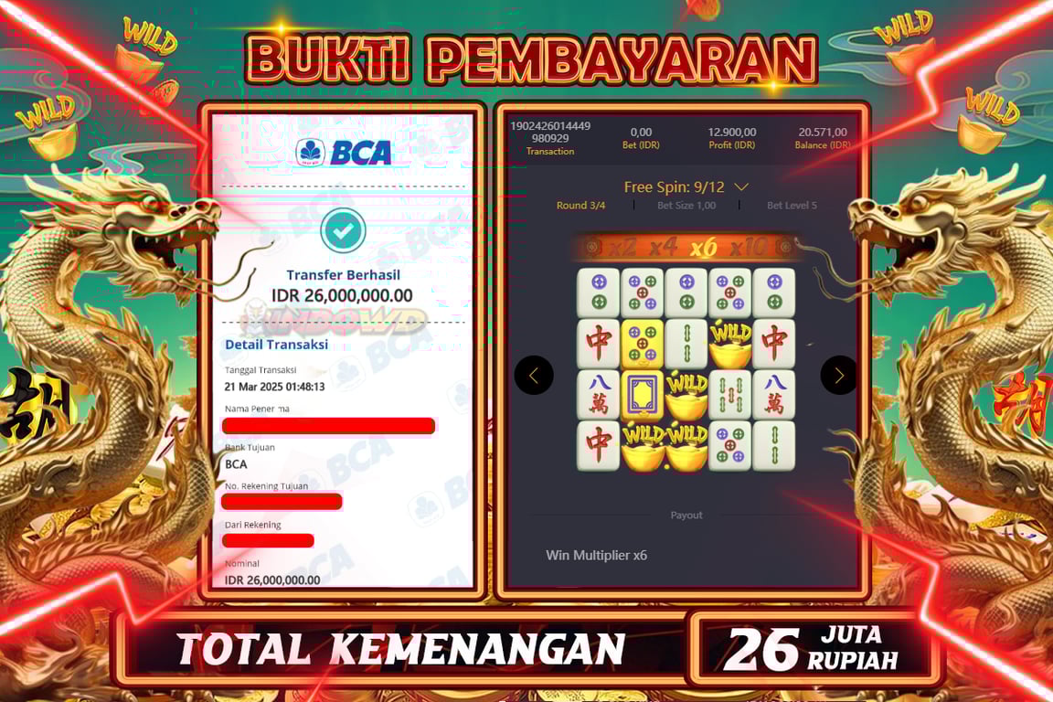 INDOWD JACKPOT SLOT MAHJONG WAYS 2 Rp26.000.000,- LUNAS