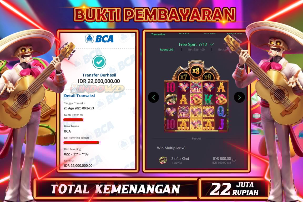 INDOWD JACKPOT SLOT WILD BANDITO Rp22.000.000,- LUNAS