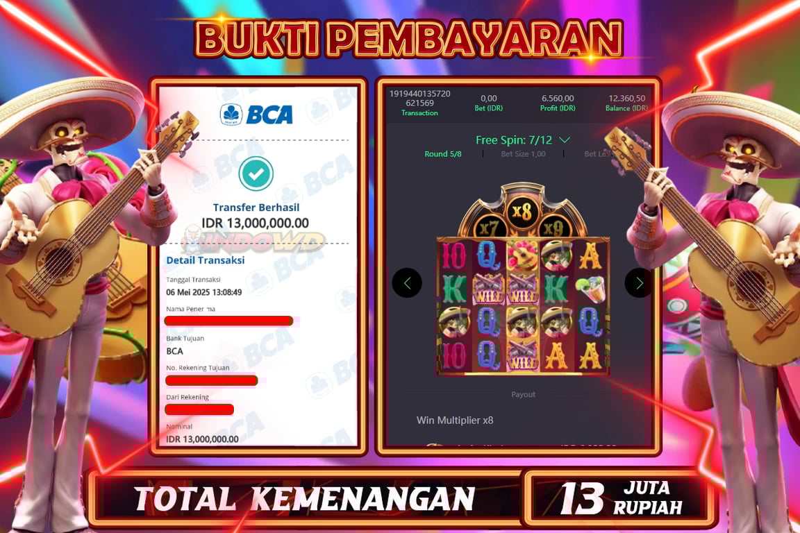 INDOWD JACKPOT SLOT WILD BANDITO  Rp13.000.000,- LUNAS