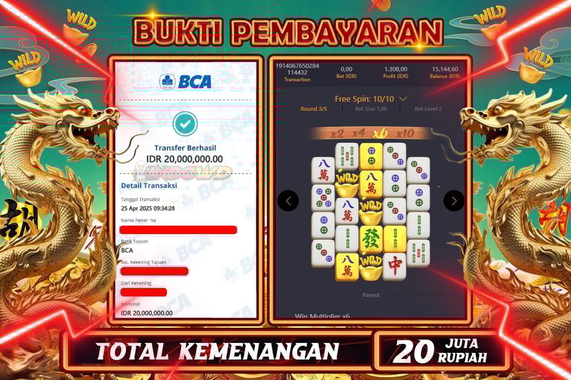 INDOWD JACKPOT SLOT MAHJONG WAYS 2 Rp20.000.000,- LUNAS