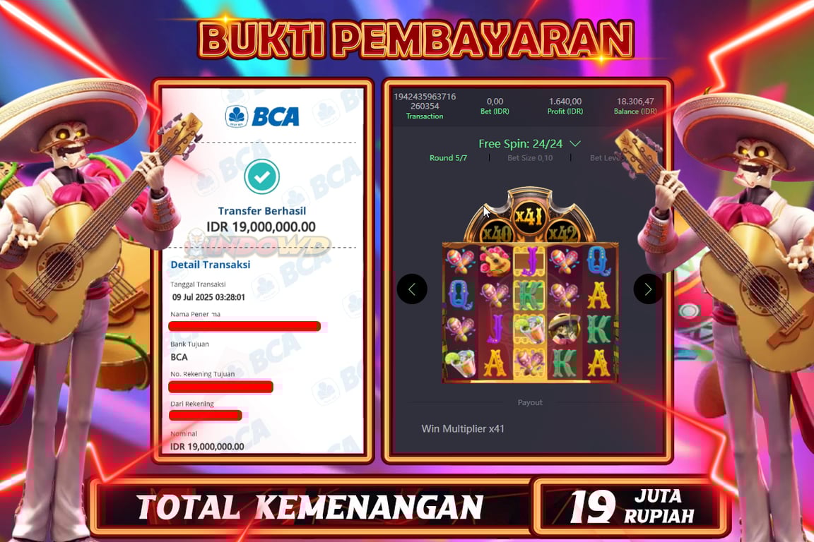 INDOWD JACKPOT SLOT WILD BANDITO Rp19.000.000,- LUNAS