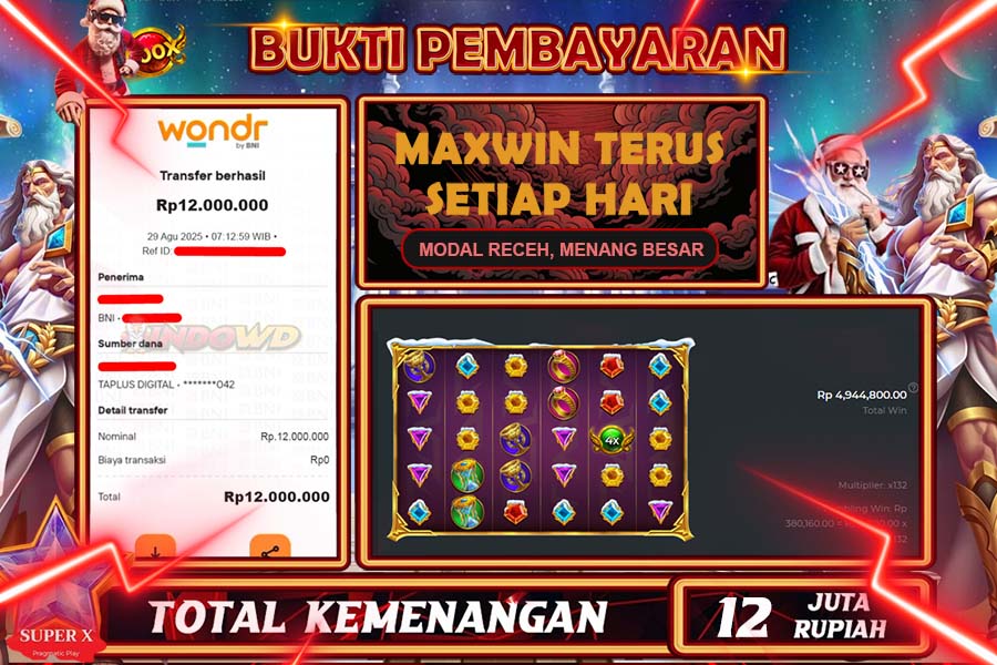 INDOWD JACKPOT SLOT OLYMPUS CHRISTMASS Rp12.000.000,- LUNAS