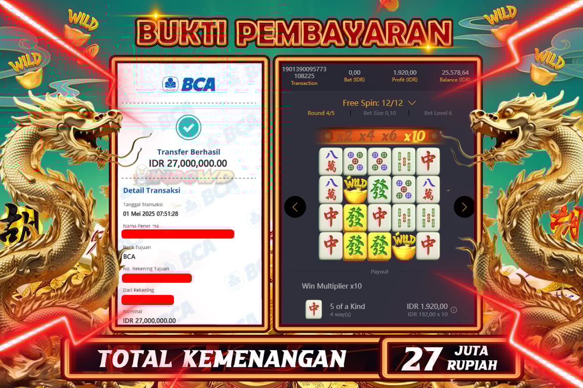 INDOWD JACKPOT SLOT MAHJONG WAYS 2 Rp27.000.000,- LUNAS