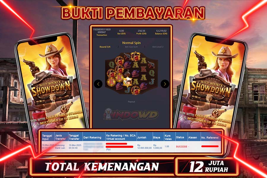 INDOWD JACKPOT SLOT WILD BOUNTY Rp12.100.000,- LUNAS