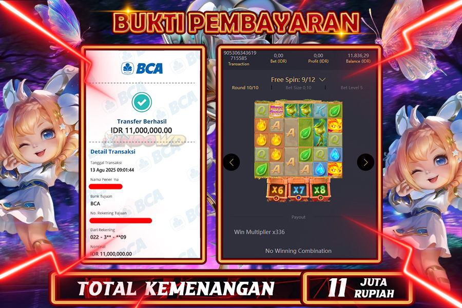 INDOWD JACKPOT SLOT CRYTICAL SPIRIT Rp11.000.000,- LUNAS