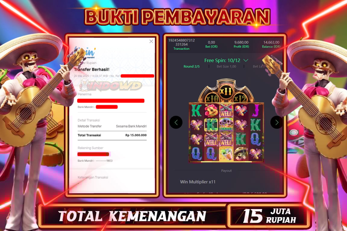 INDOWD JACKPOT SLOT WILD BANDITO  Rp15.000.000,- LUNAS