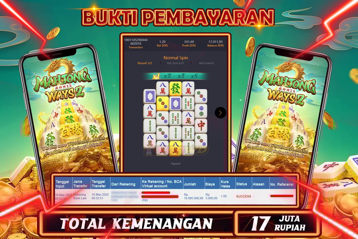 INDOWD JACKPOT SLOT MAHJONG WAYS 2 Rp17.000.000,- LUNAS