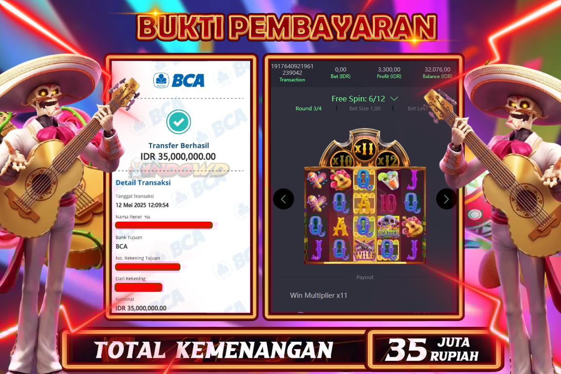 INDOWD JACKPOT SLOT WILD BANDITO Rp35.000.000,- LUNAS