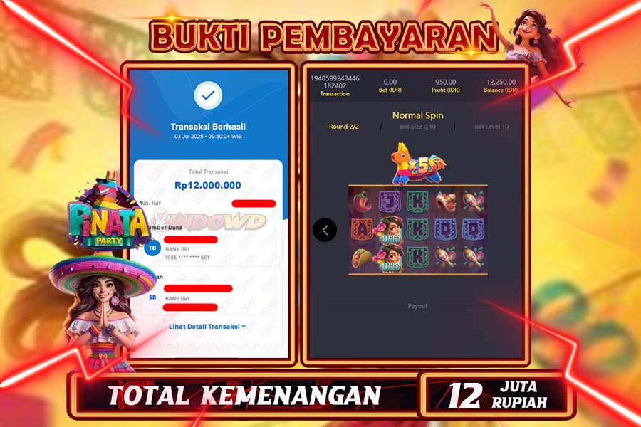 INDOWD JACKPOT SLOT PINANTA WINS Rp12.000.000,- LUNAS
