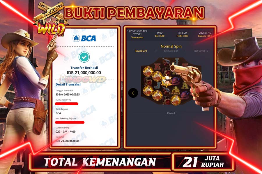 INDOWD JACKPOT SLOT WILD BOUNTY  Rp21.000.000,- LUNAS