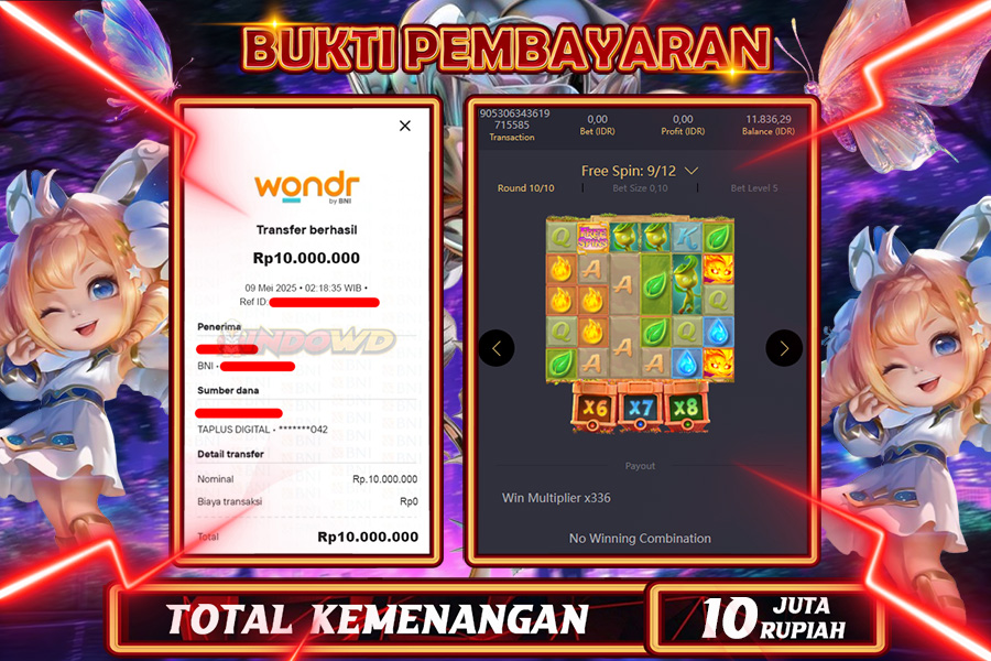 INDOWD JACKPOT SLOT MYSTICAL SPIRITS Rp10.000.000,- LUNAS