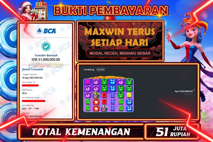 INDOWD JACKPOT SLOT BONANZA DICE Rp30.000.000,- LUNAS