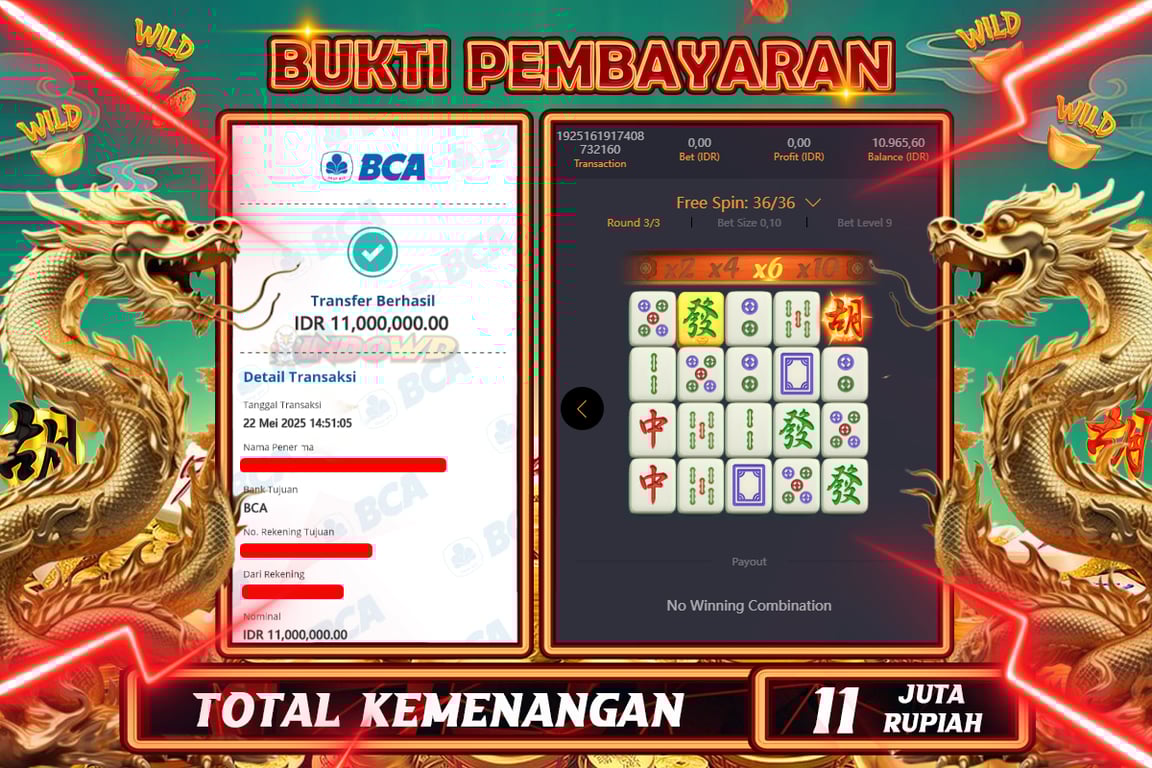 INDOWD JACKPOT SLOT MAHJONG WAYS 2  Rp11.000.000,- LUNAS