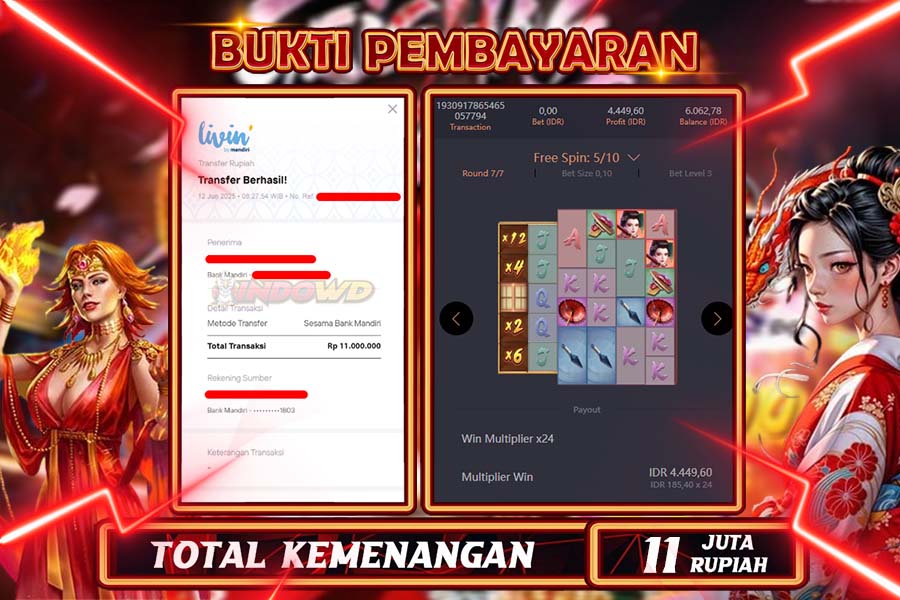 INDOWD JACKPOT SLOT GAISA RAVENGER Rp11.000.000,- LUNAS