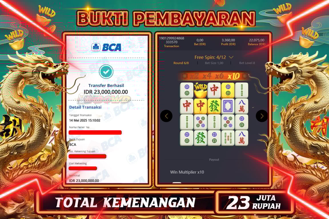 INDOWD JACKPOT SLOT MAHJONG WAYS 2 Rp23.000.000,- LUNAS