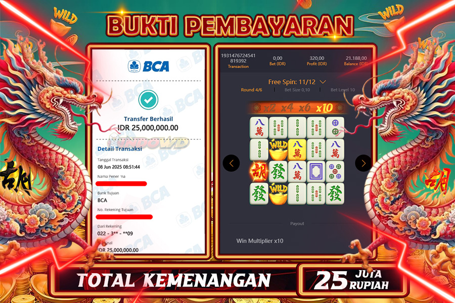 INDOWD JACKPOT SLOT MAHJONG WAYS 2 Rp25.000.000,- LUNAS
