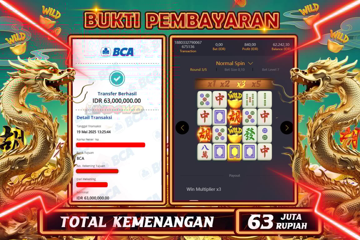 INDOWD JACKPOT SLOT MAHJONG WAYS 2  Rp63.000.000,- LUNAS