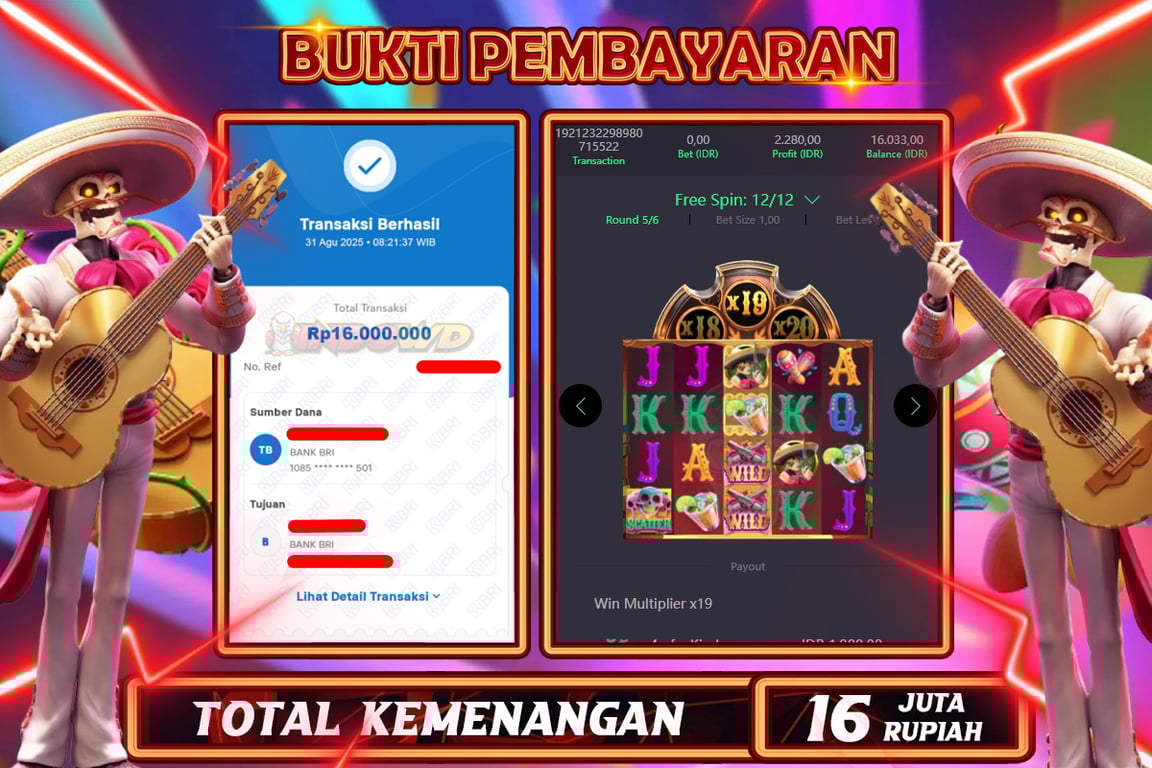 INDOWD JACKPOT SLOT WILD BANDITO Rp16.000.000,- LUNAS