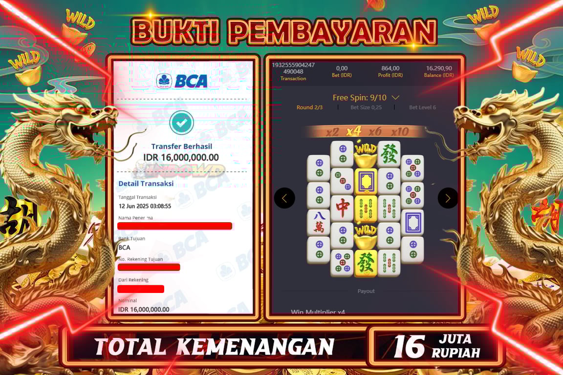 INDOWD JACKPOT SLOT MAHJONG WAYS 2 Rp16.000.000,- LUNAS
