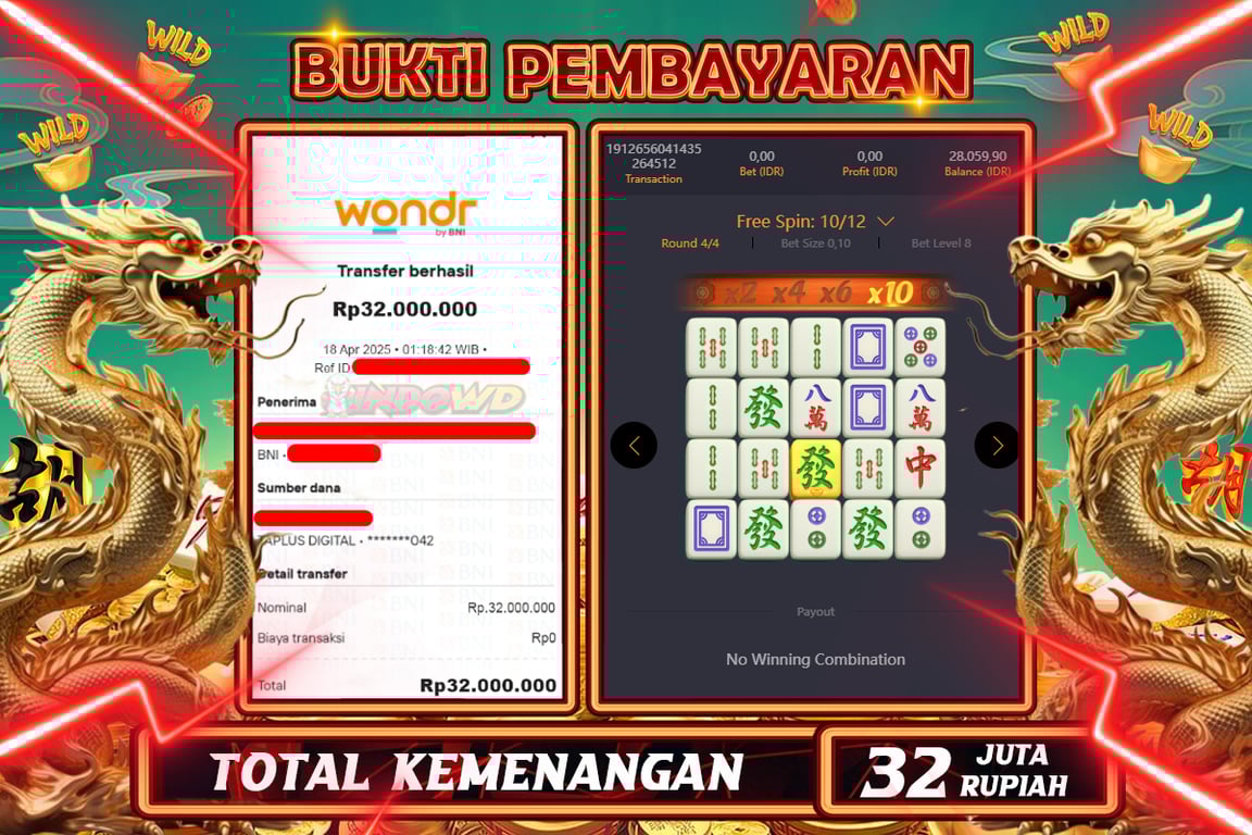 INDOWD JACKPOT SLOT MAHJONG WAYS 2 Rp32.000.000,- LUNAS