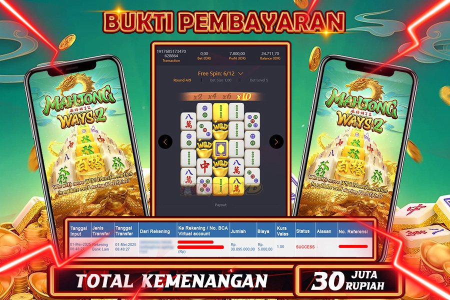 INDOWD JACKPOT SLOT MAHJONG WAYS 2 Rp30.000.000,- LUNAS