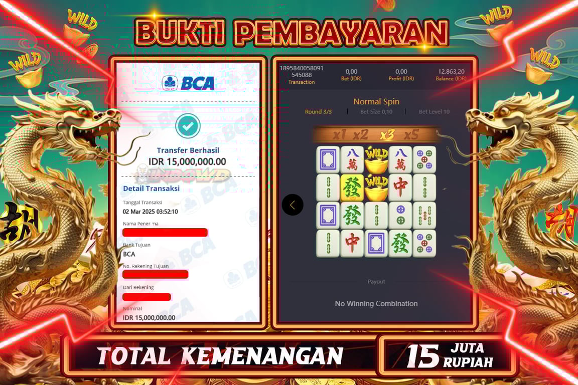 INDOWD JACKPOT SLOT MAHJONG WAYS 2 Rp15.000.000,- LUNAS