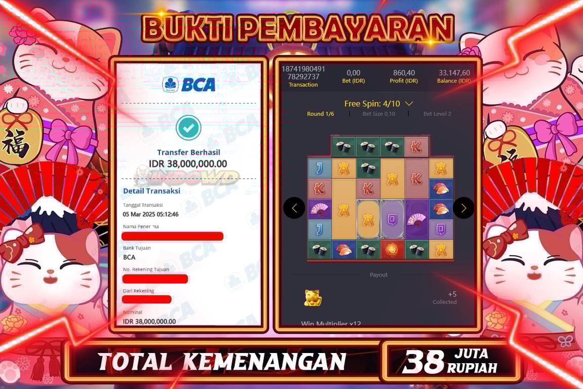 INDOWD JACKPOT SLOT LUCKY NEKO Rp.38.000.000,- LUNAS