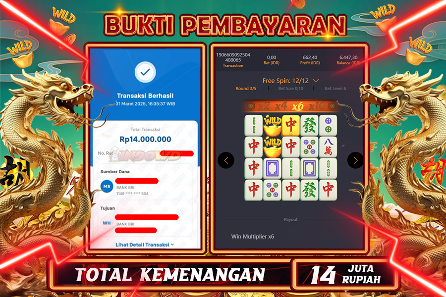 INDOWD JACKPOT SLOT MAHJONG WAYS 2 Rp14.000.000,- LUNAS