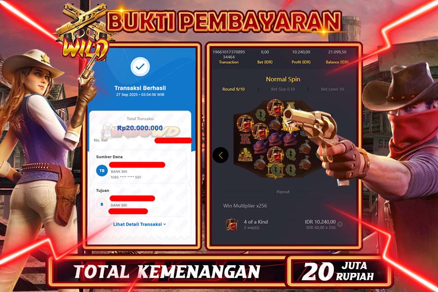 INDOWD JACKPOT SLOT WILD BOUNTY Rp20.000.000,- LUNAS