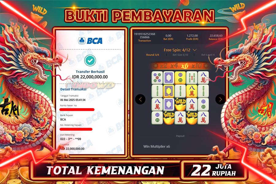 INDOWD JACKPOT SLOT MAHJONG WAYS 2 Rp22.000.000,- LUNAS