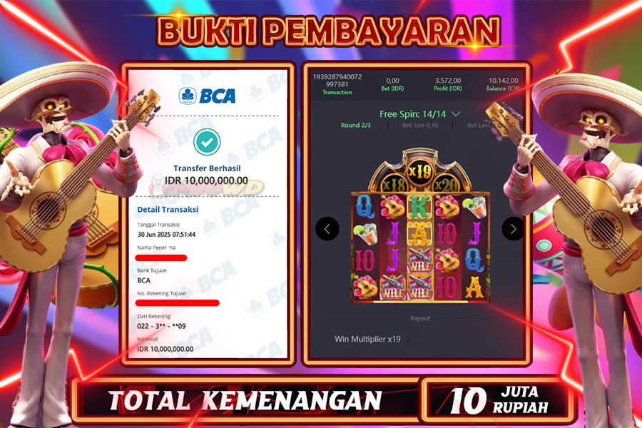 INDOWD JACKPOT SLOT WILD BANDITO Rp10.000.000,- LUNAS