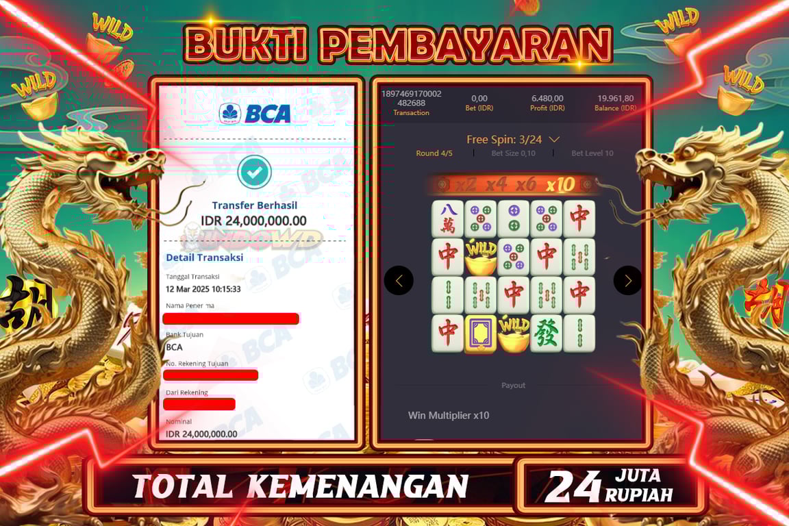 INDOWD JACKPOT SLOT MAHJONG WAYS 2 Rp.24.000.000,- LUNAS