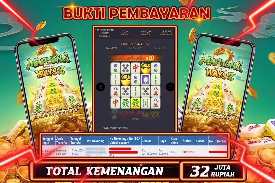INDOWD JACKPOT SLOT MAHJONG WAYS 2 Rp.32.800.000,- LUNAS