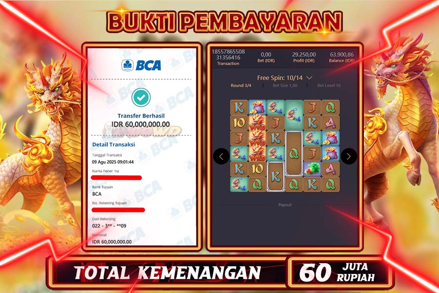 INDOWD JACKPOT SLOT WAYS OF QILIN Rp60.000.000,- LUNAS