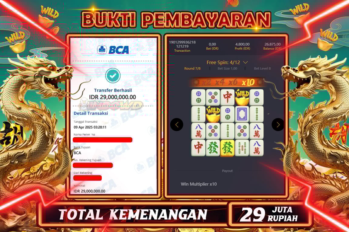 INDOWD JACKPOT SLOT MAHJONG WAYS 2 Rp29.000.000,- LUNAS