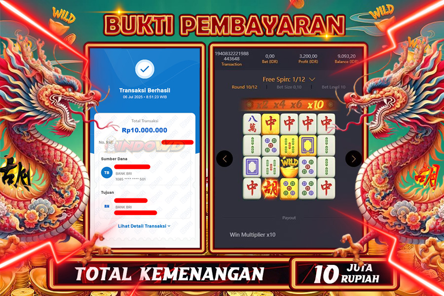 INDOWD JACKPOT SLOT MAHJONG WAYS 2 Rp10.000.000,- LUNAS