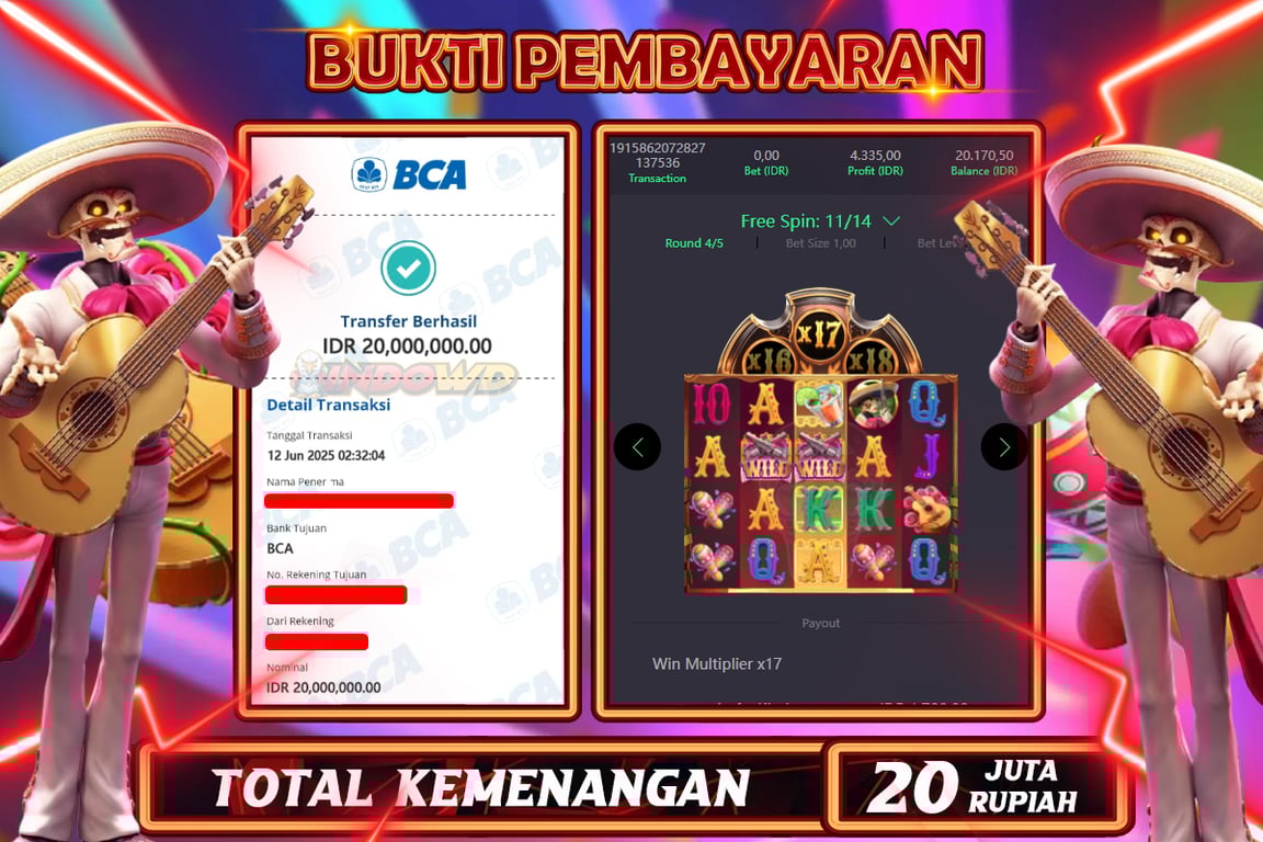 INDOWD JACKPOT SLOT WILD BANDITO Rp20.000.000,- LUNAS